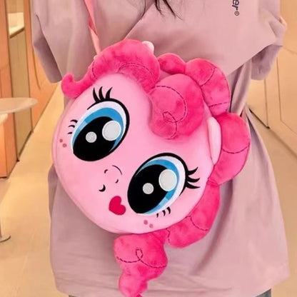 Kawaii My Little Pony Plush Bag Cute Anime Friendship Is Magic Doll Shoulder Bag Large Capacity Storage Bag Girl Birthday Gift