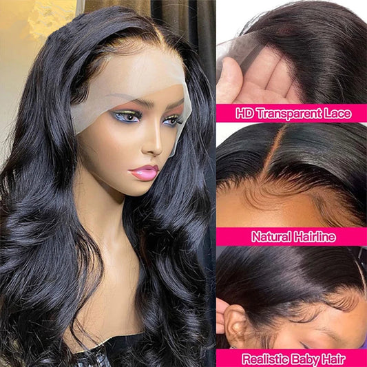 360 Lace Wig 32Inch Body Wave Lace Front Wig 13x4 13x6 Human Hair Wigs For Women Brazilian Hair Pre Plucked 4x6 Glueless Wig Wig