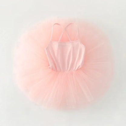 New Girl Ballet TuTu Dress 1-8 Ys Fashion Professional Kids Dancing Party Dress Performance Costume Princess Wedding Dress