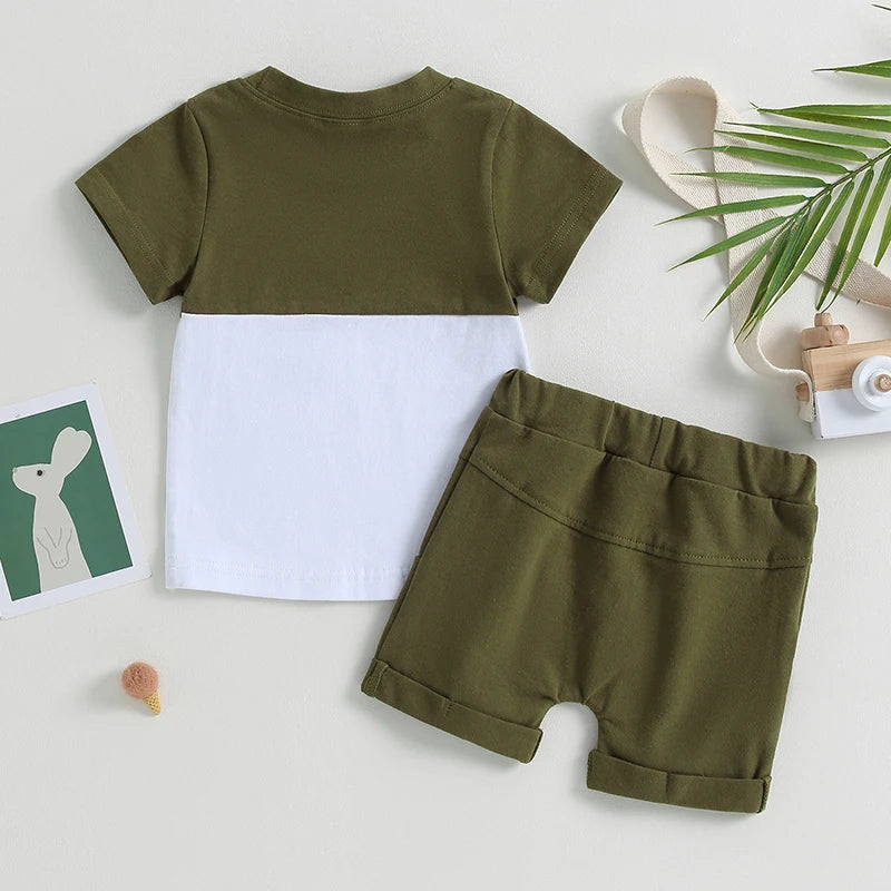 New Summer Baby Clothes Children Boys T-shirt Shorts 2Pcs/Sets Infant Outfits Toddler Casual Sports Costume Kids Tracksuits