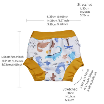 Eezkoala Leakproof Swimming Diaper Newborn Baby High Waist Swim Nappies Washable Sunproof Baby Swimwear Cloth Nappys