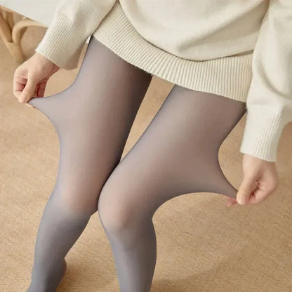 Thermal Stockings Woman Fleece Tights Sexy Winter Warm Pantyhose Translucent Slim Thicken Tights