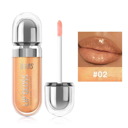 12 Colors Glitter Lip Gloss Long Lasting Diamond Pearlescent Metallic Liquid Lipstick