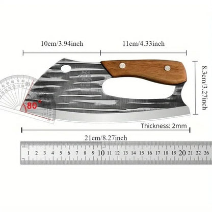 Stainless Steel Fish Cutter Kitchen Knife Meat Cutter High Quality Wood Handle Labor-saving Knife Kitchen Tool