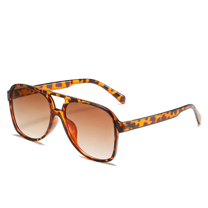 Vintage Oversized Sunglasses Women Fashion Brand Big Frame Sun Glasses Female Yellow Ins Trends Pilot Eyewear Oculos De Sol