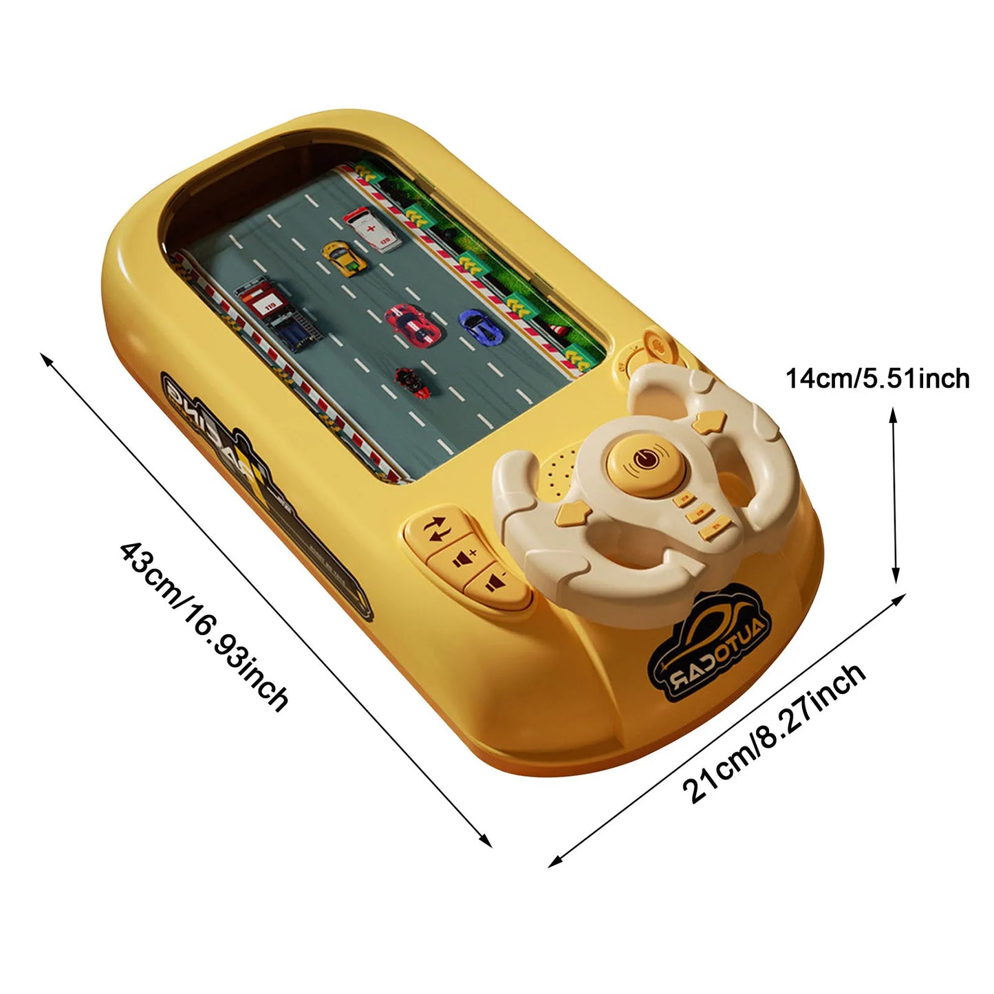 Simulation Driving Steering Wheel Toy Racing Challenge Children's Electric Toys Table Games Toys with Lights Music Gift for Kids