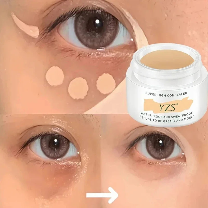 Waterproof Full Coverage Concealer for Tattoos Scars Acne Marks Dark Circles Natural Finish Foundation For All Skin Tones Makeup