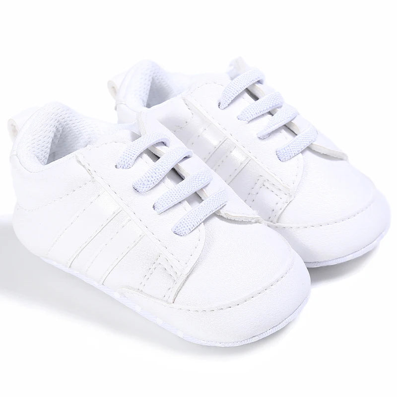 Toddler Baby Girl Shoes 0 to 3 6 9 12 18 24 Months Casual Cute Gold White Baby Boy Shoes First Walkers Soft Crib Shoes Infantil