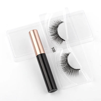 New 1/3Pairs Magnetic Eyelashes False Lashes Repeated Use Eyelashes Waterproof Liquid Eyeliner With Tweezer Make Up Sets Hotting