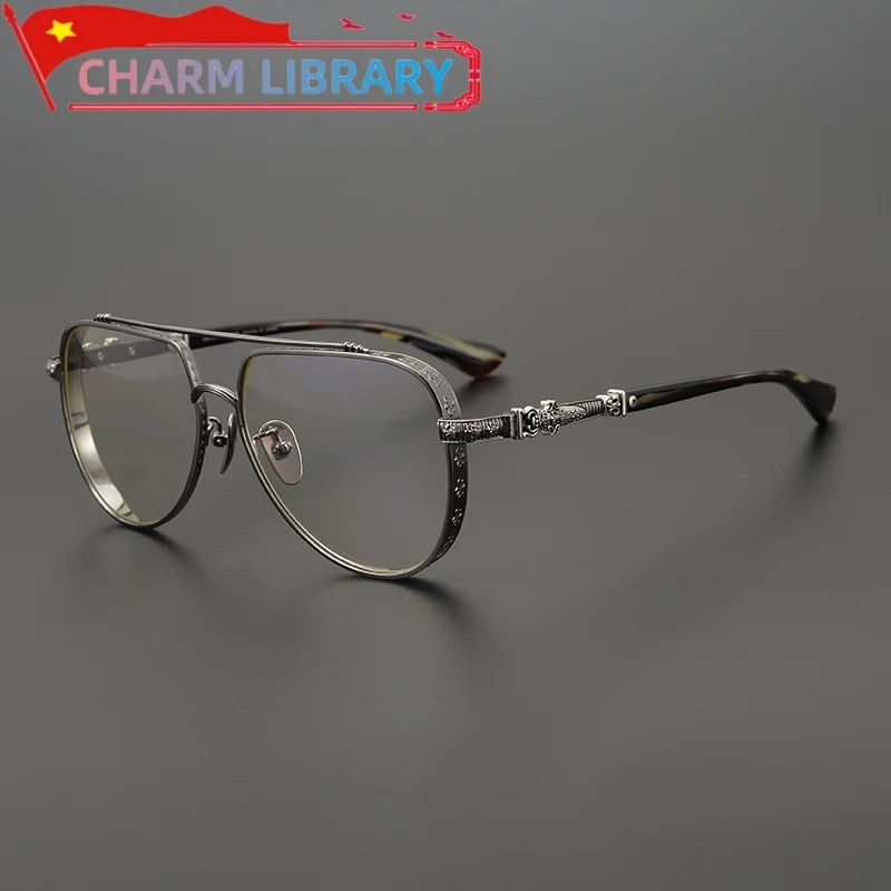 Frame Women Prescription Glasses Retro Designer Luxury Brand Fashion Men Alloy Myopia Reading Eyeglasses Prescription Eyewear