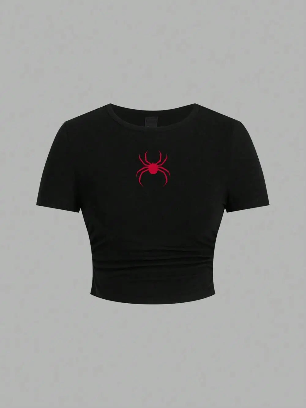 Red Spider Printing Crop Tops