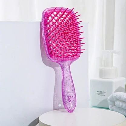 Sequin Detangling Hair Brush Massage Combs Tangled Hair Comb