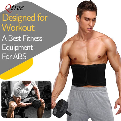 Qtree Men Waist Trainer Weight Loss Belt Slimming Body Shaper